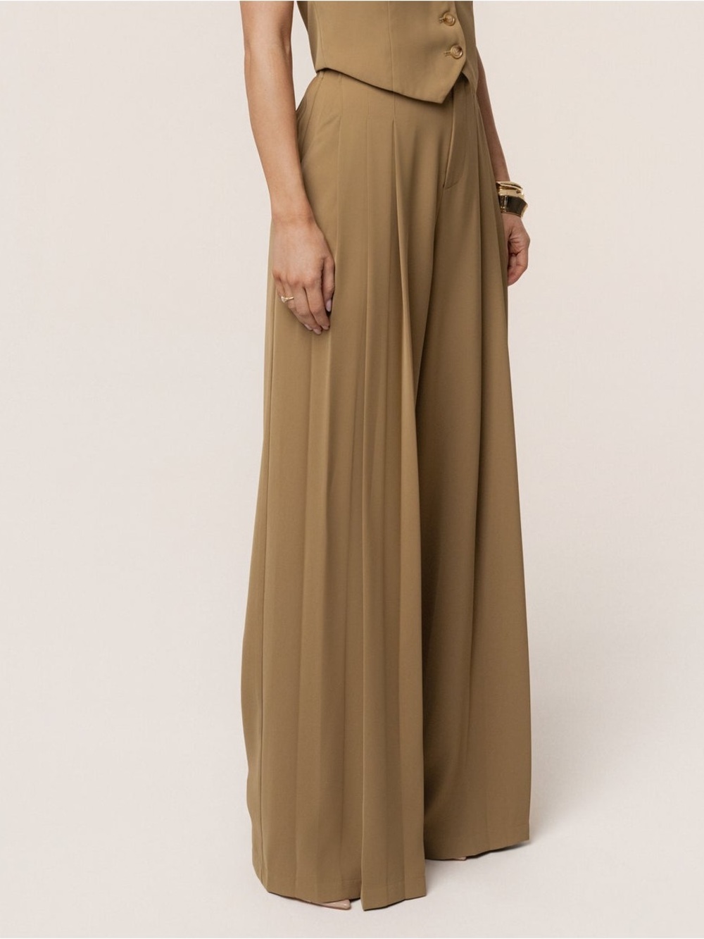 JLUXLABEL Olive Signature Elegance Trousers - Picture 6 of 14